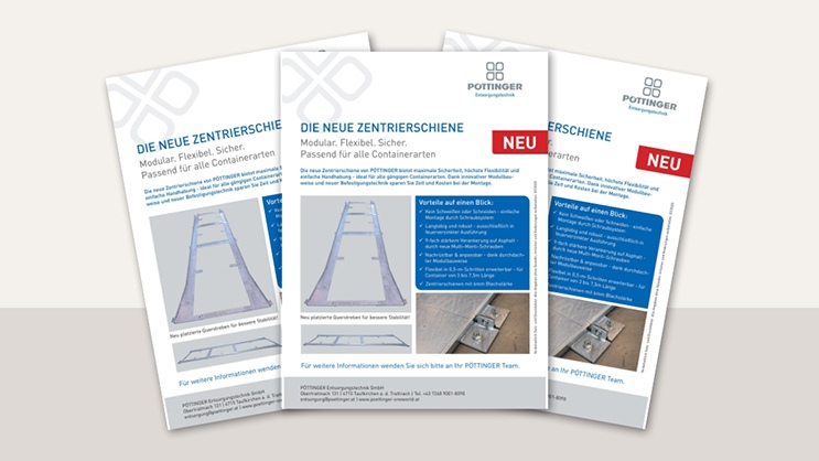 The new centring rail from PÖTTINGER